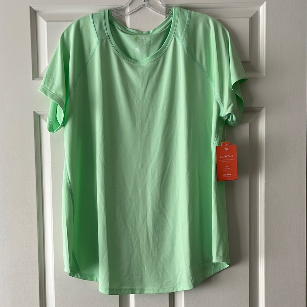 Tek gear, dry tek, Light Green Short Sleeve Tee